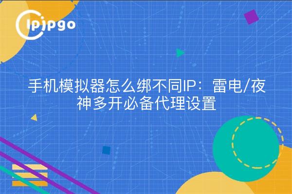 雷电模拟器 IP 隔离